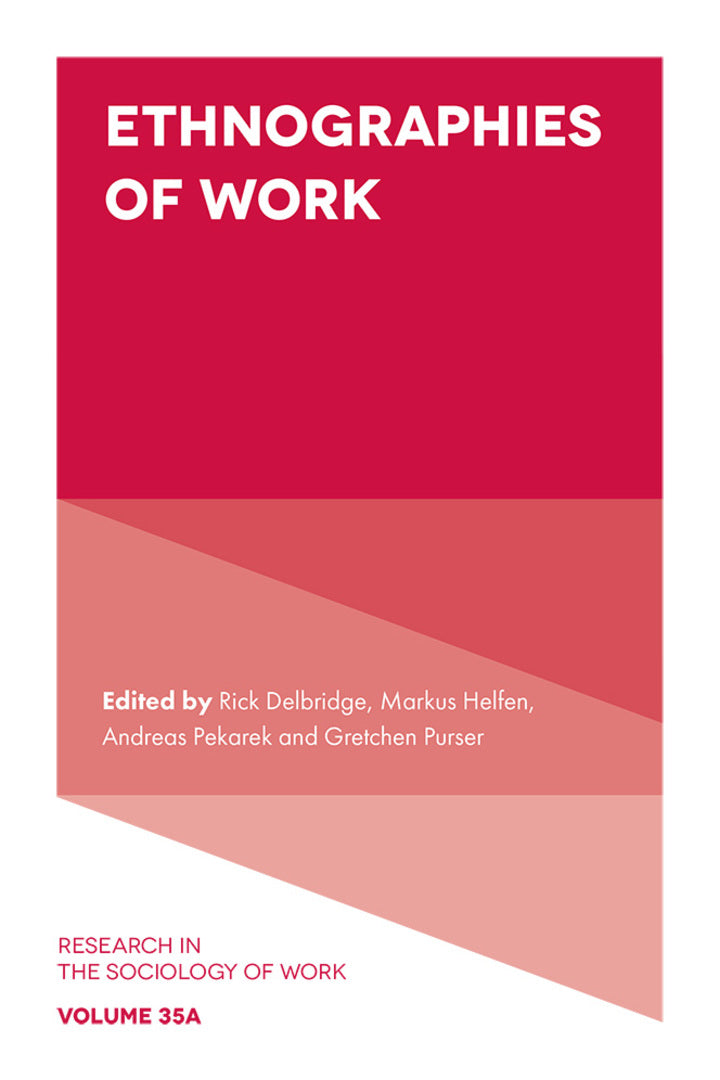 Cover image for Ethnographies of Work ISBN 9781837539499